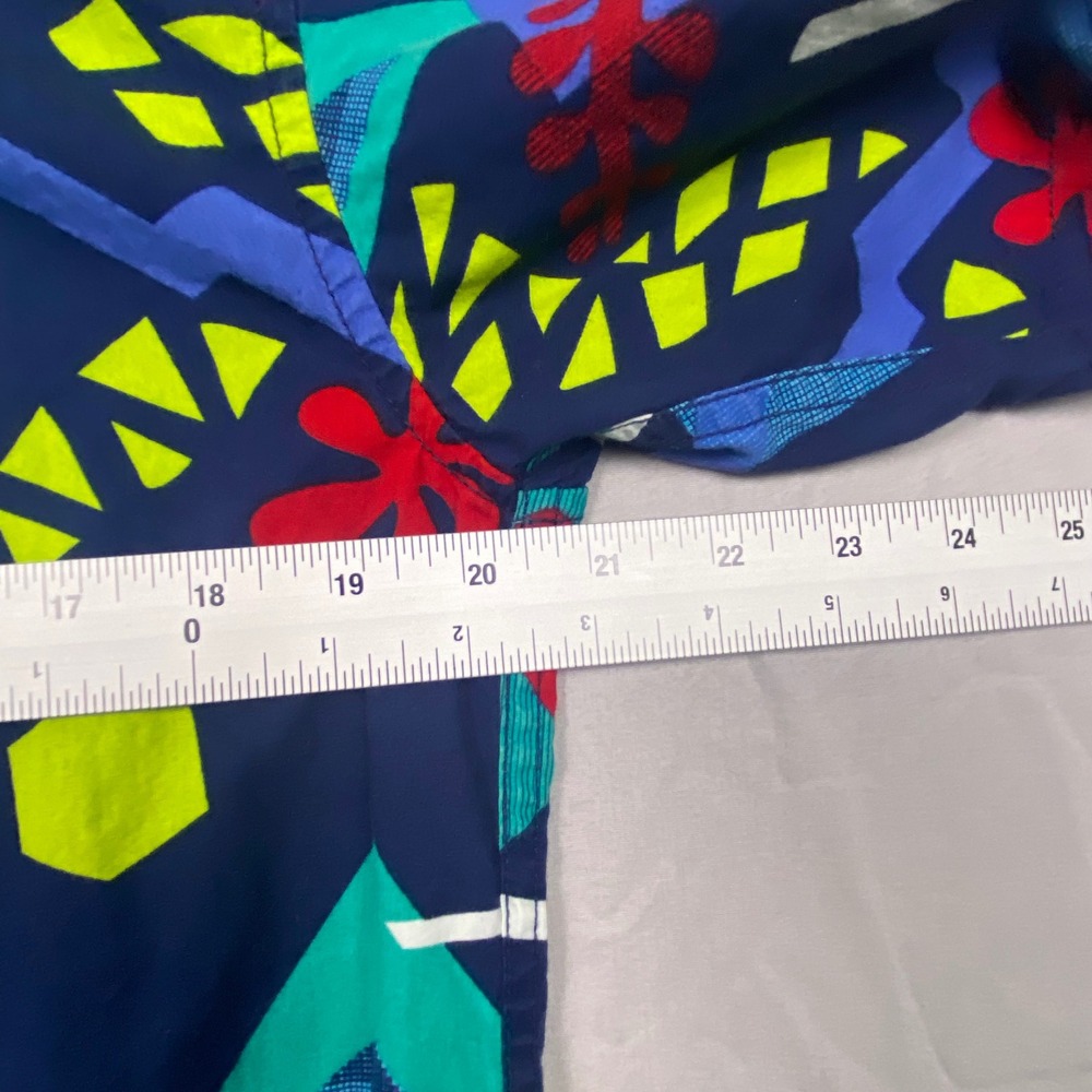 KAVU Klear Above Etch Art Shirt Mens Medium Hawaiian Cotton Abstract Casual - Picture 10 of 11